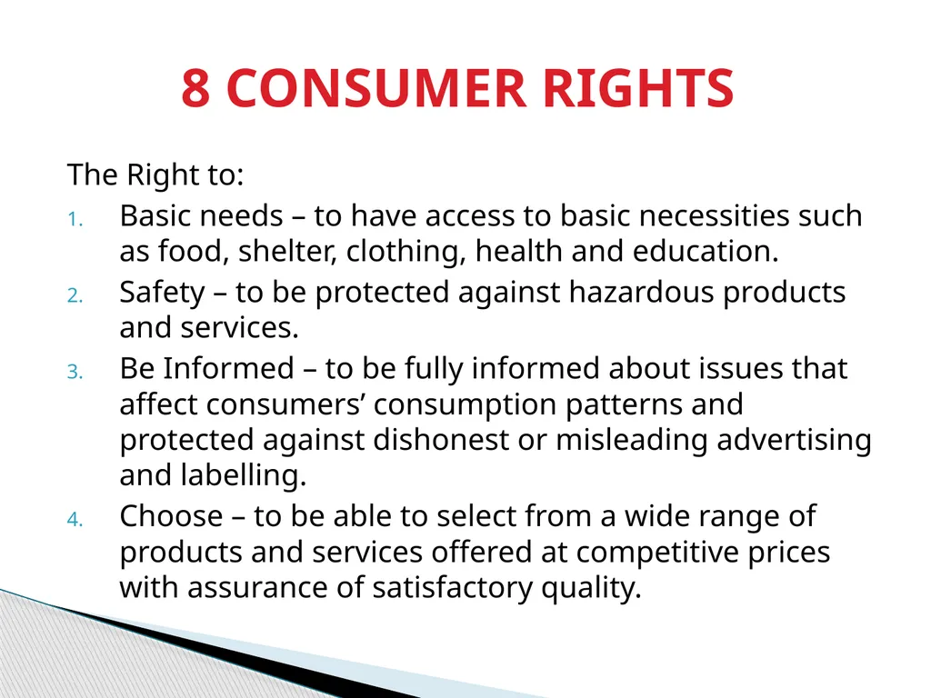 CONSUMER PROTECTION IN ZIMBABWE Presentation by - slide 10 of 19
