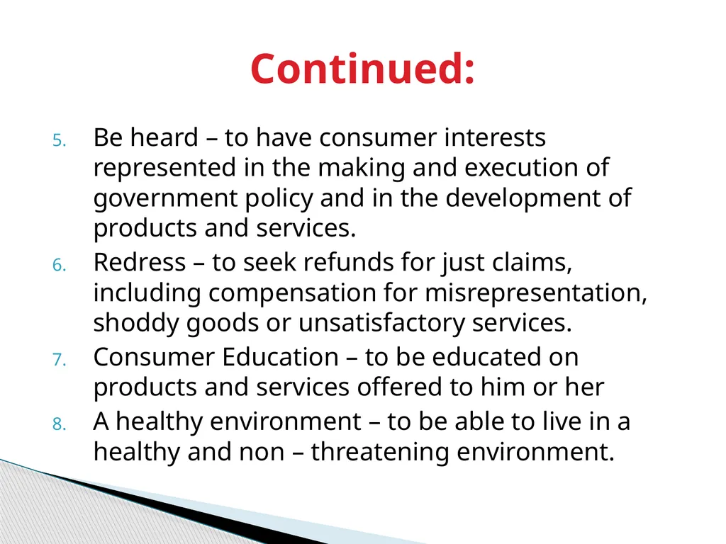 CONSUMER PROTECTION IN ZIMBABWE Presentation by - slide 11 of 19