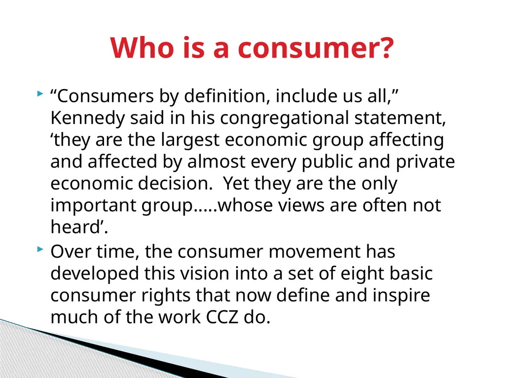 CONSUMER PROTECTION IN ZIMBABWE Presentation by - slide 5 of 19