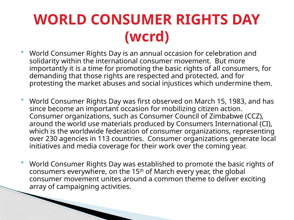CONSUMER PROTECTION IN ZIMBABWE Presentation by - slide 7 of 19