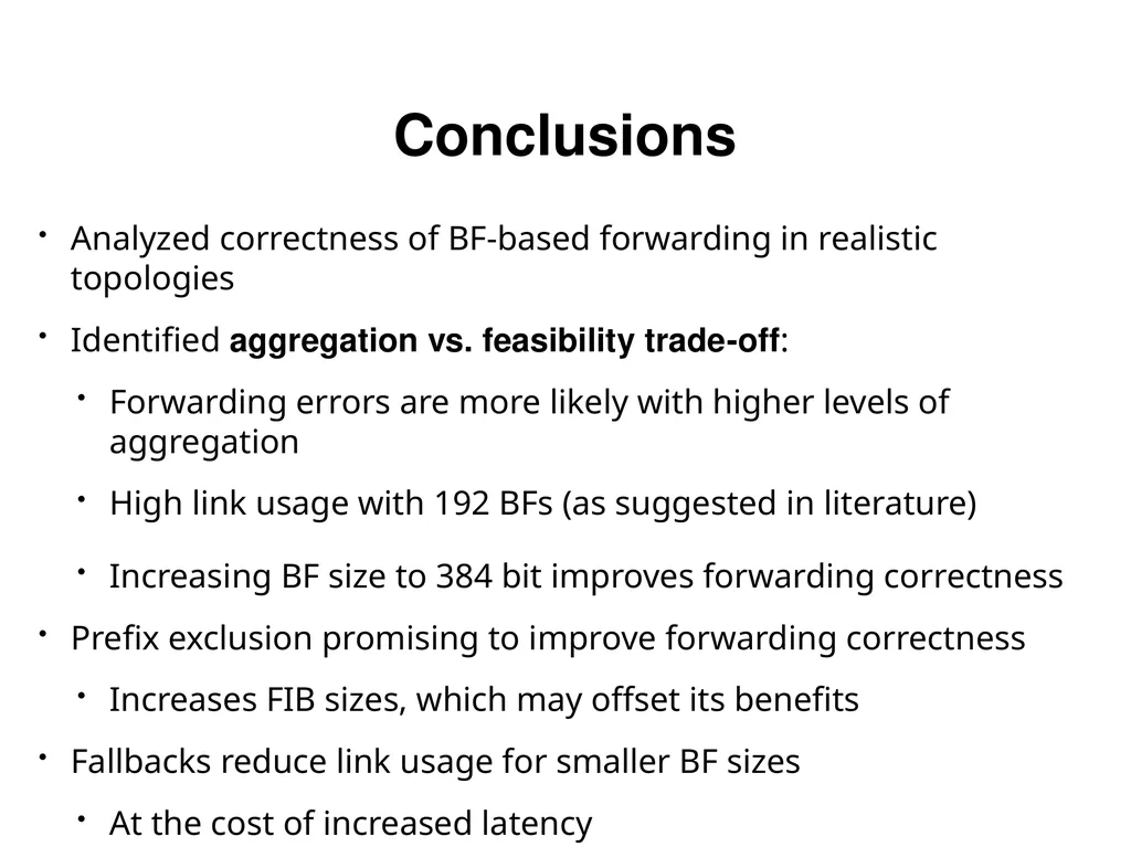 Analysis and Improvement of Name-based Packet - slide 36 of 36