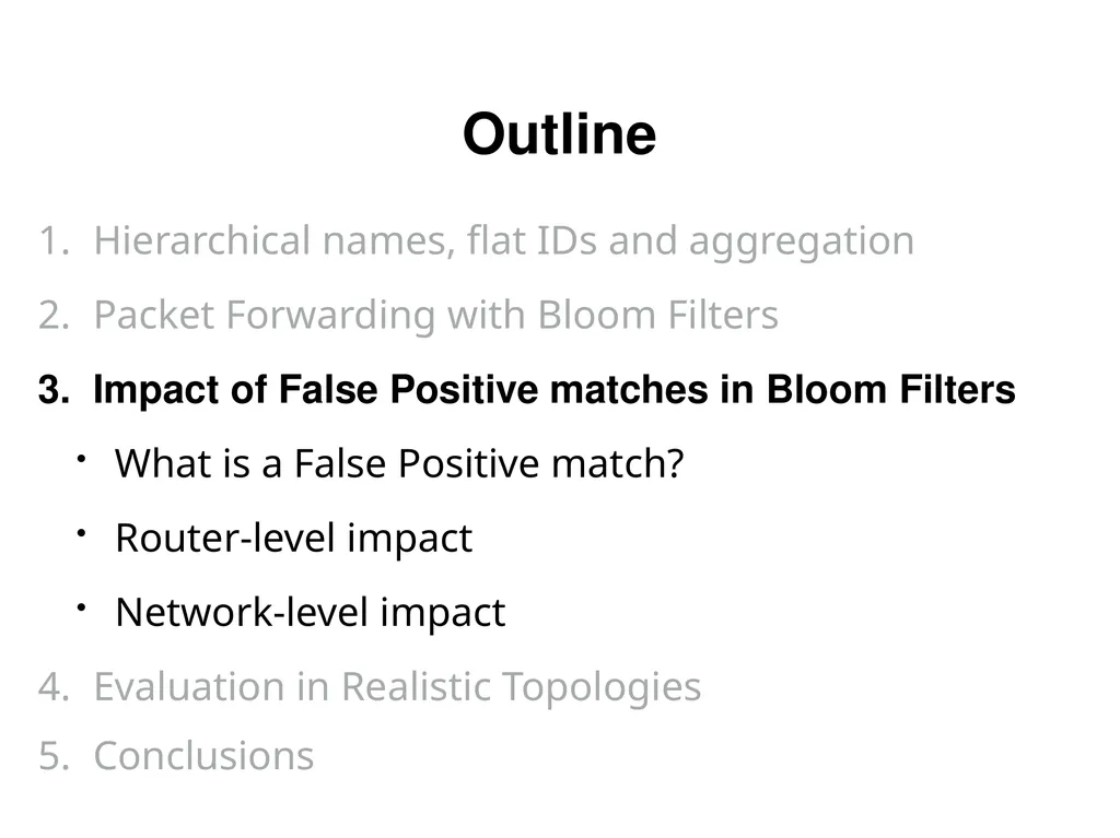 Analysis and Improvement of Name-based Packet - slide 10 of 36