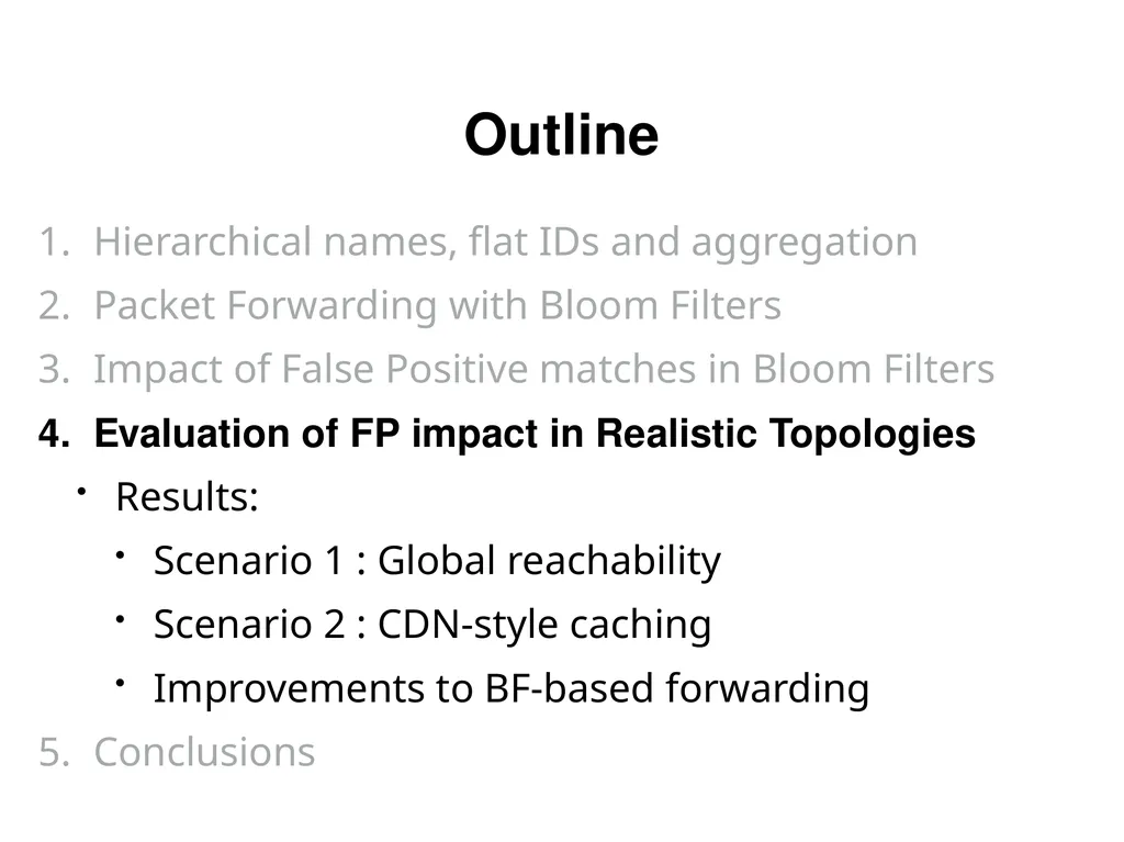 Analysis and Improvement of Name-based Packet - slide 21 of 36