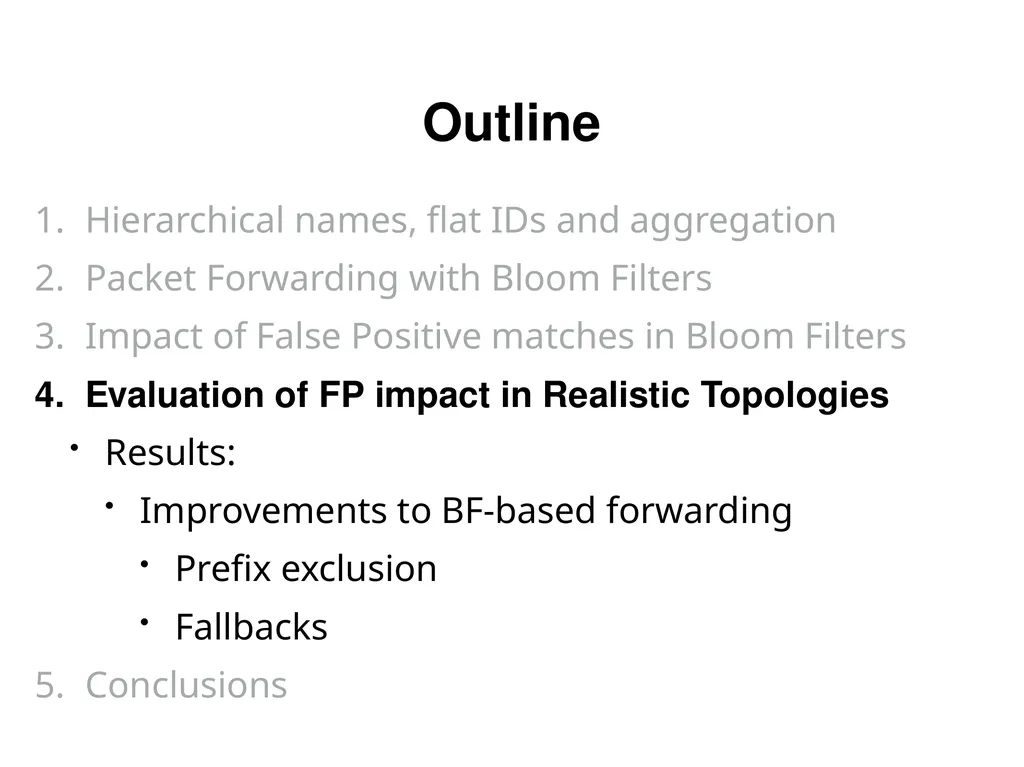 Analysis and Improvement of Name-based Packet - slide 28 of 36