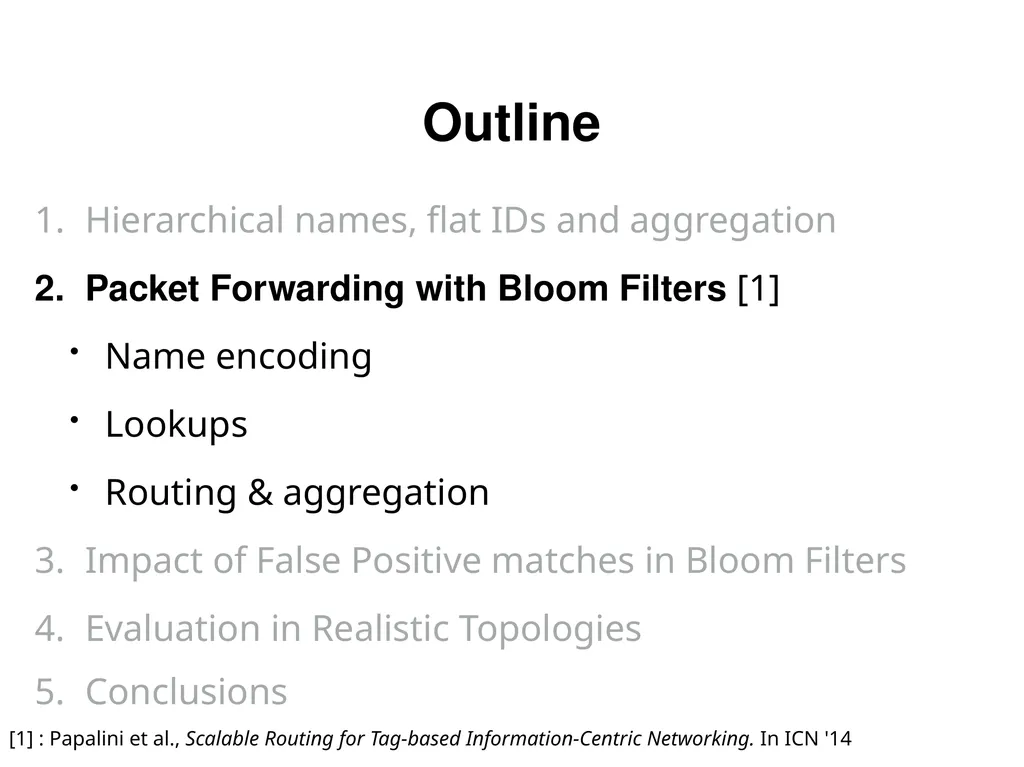 Analysis and Improvement of Name-based Packet - slide 6 of 36