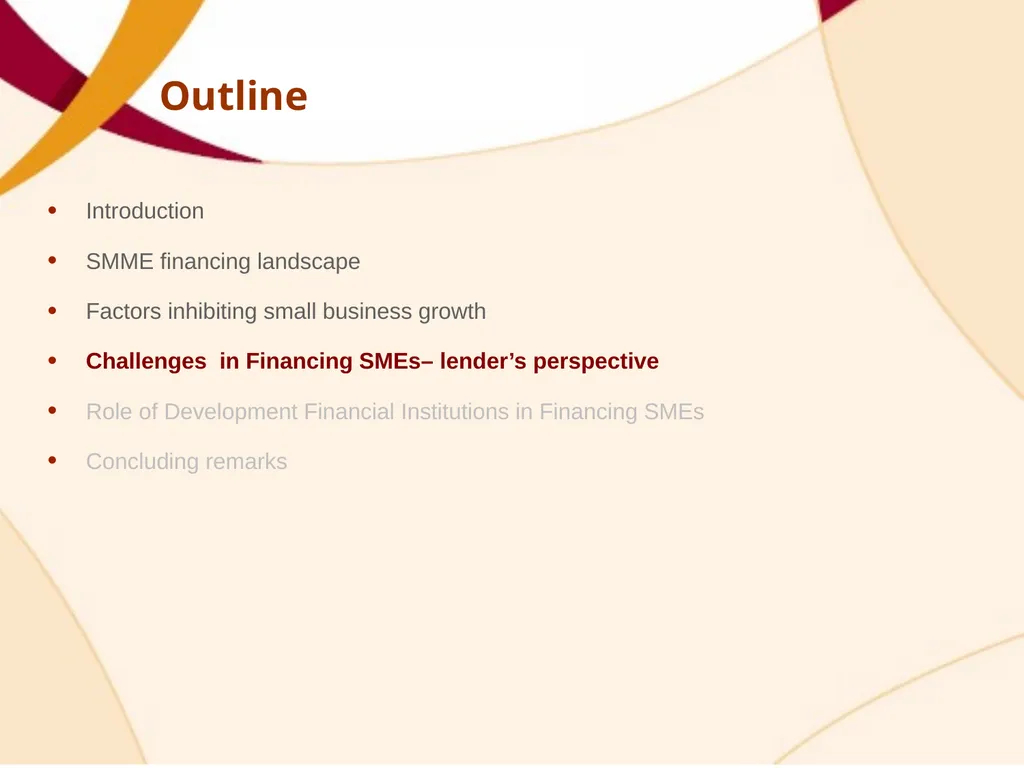 SME FINANCING OPPORTUNITIES – BRIDGING THE GAP - slide 11 of 21