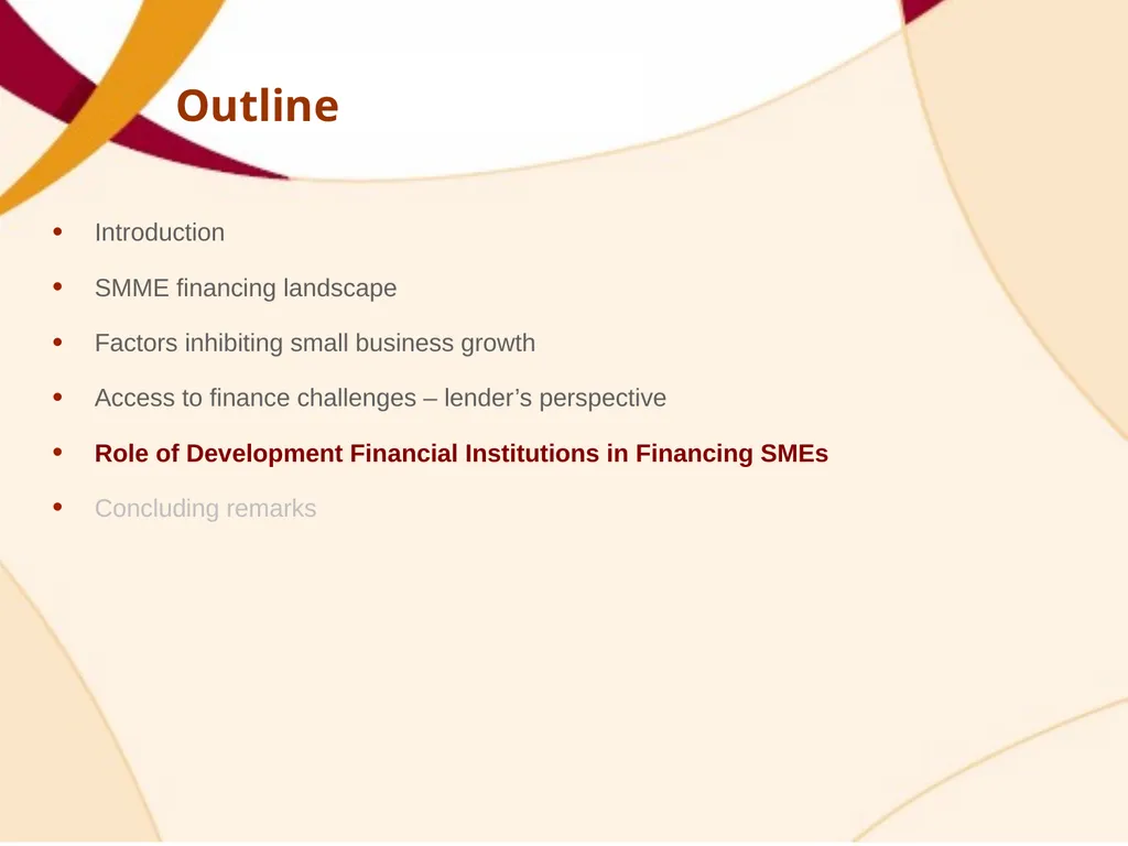 SME FINANCING OPPORTUNITIES – BRIDGING THE GAP - slide 13 of 21