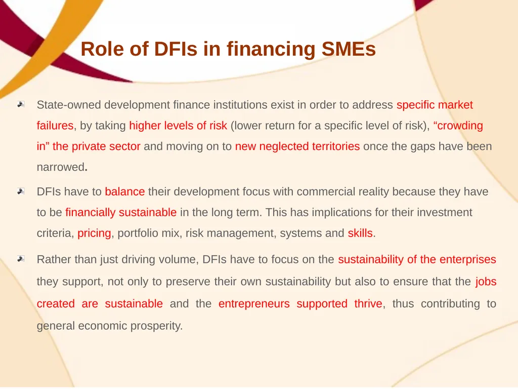SME FINANCING OPPORTUNITIES – BRIDGING THE GAP - slide 14 of 21