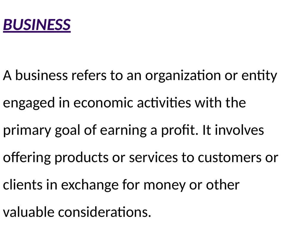 Unit 1: BUSINESS SYSTEM Presented by - Dr. Rahul - slide 3 of 22