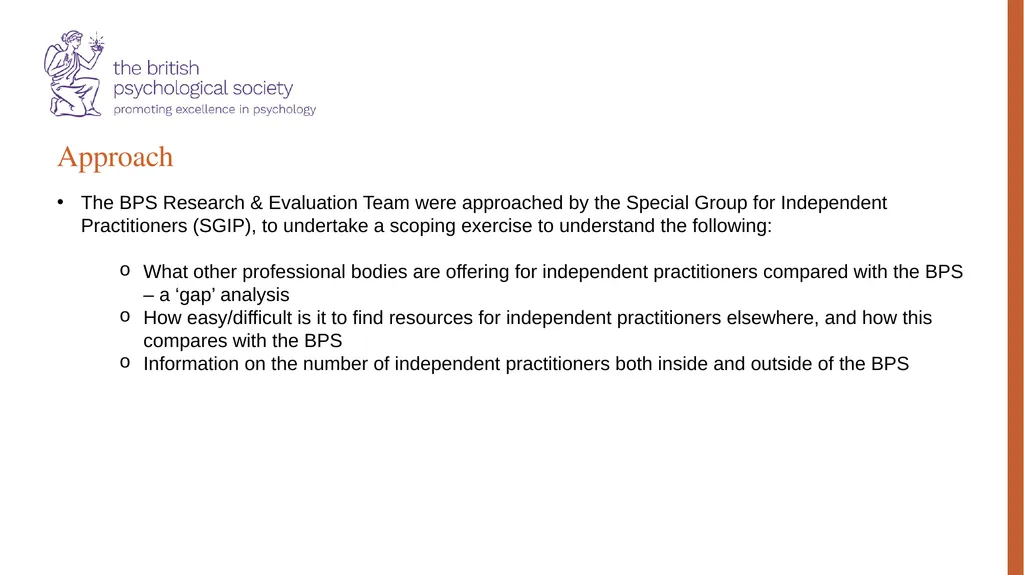 Special Group for Independent Practitioners: - slide 2 of 31