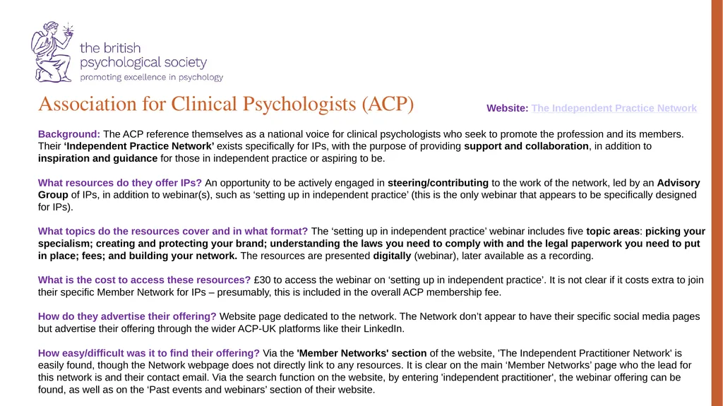 Special Group for Independent Practitioners: - slide 7 of 31