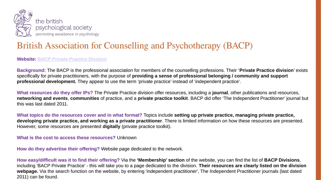 Special Group for Independent Practitioners: - slide 11 of 31