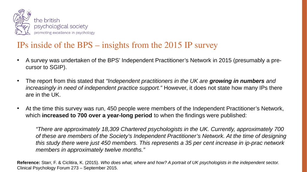 Special Group for Independent Practitioners: - slide 25 of 31