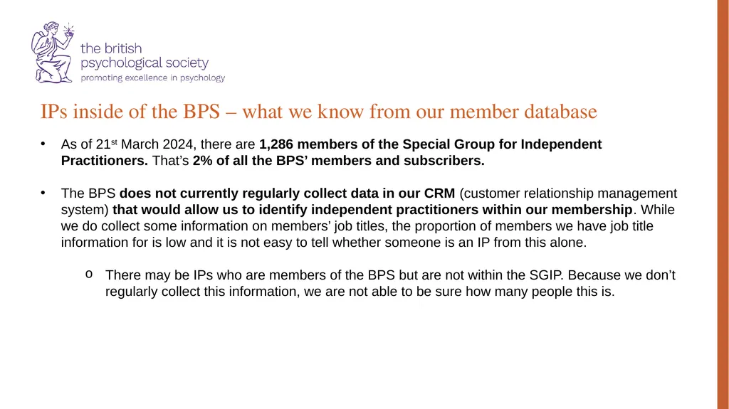 Special Group for Independent Practitioners: - slide 24 of 31