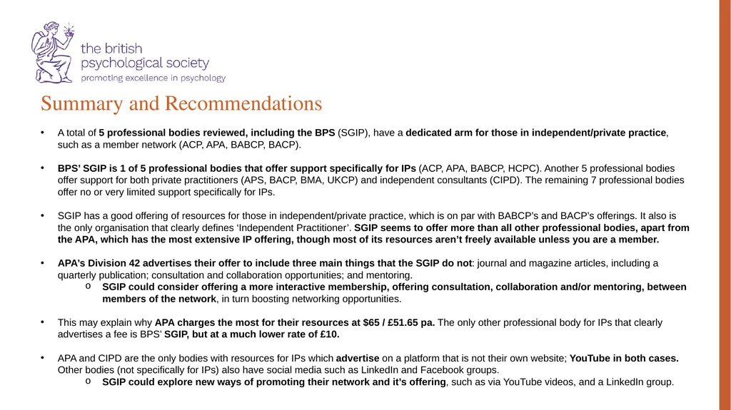 Special Group for Independent Practitioners: - slide 29 of 31