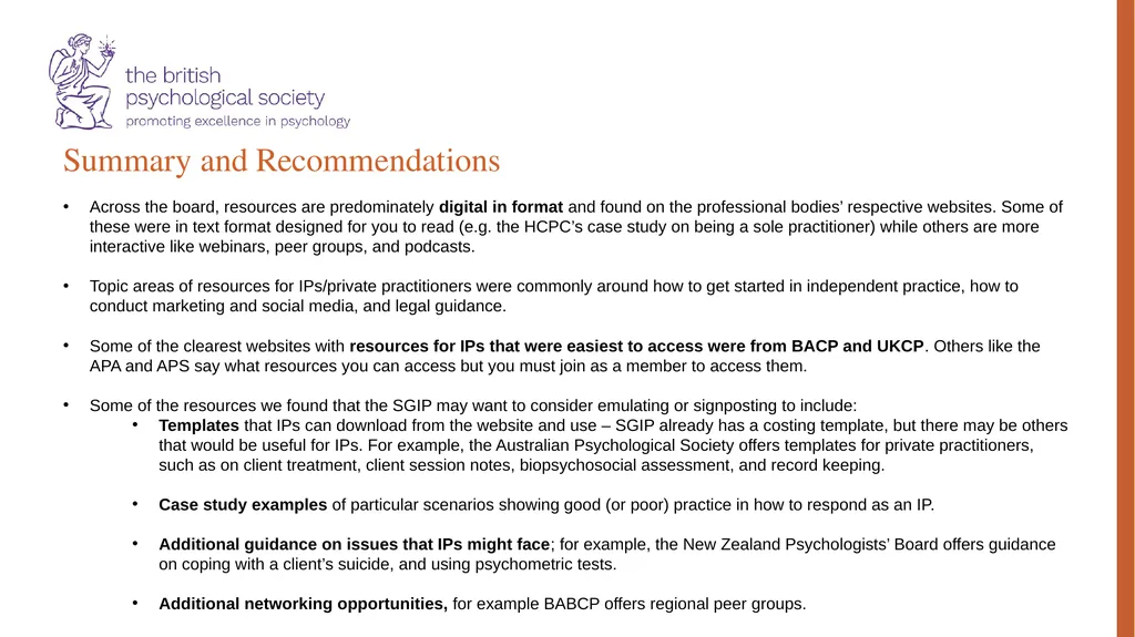 Special Group for Independent Practitioners: - slide 30 of 31