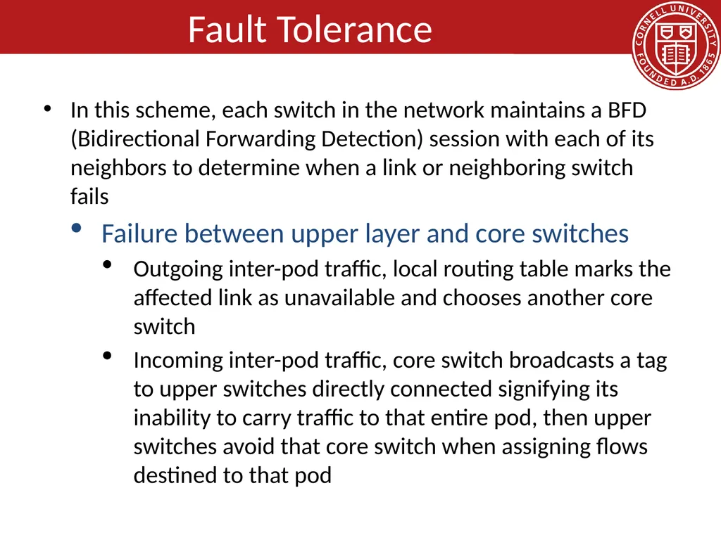 Data Center Network Topologies: FatTree Hakim - slide 20 of 29