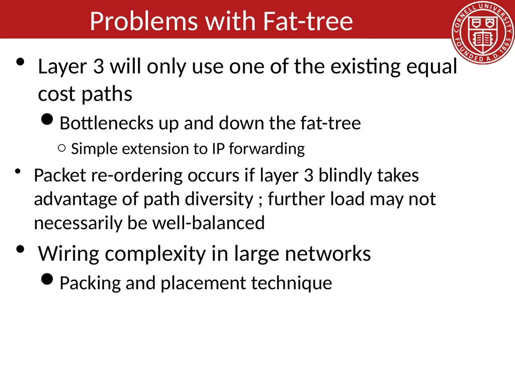 Data Center Network Topologies: FatTree Hakim - slide 15 of 29