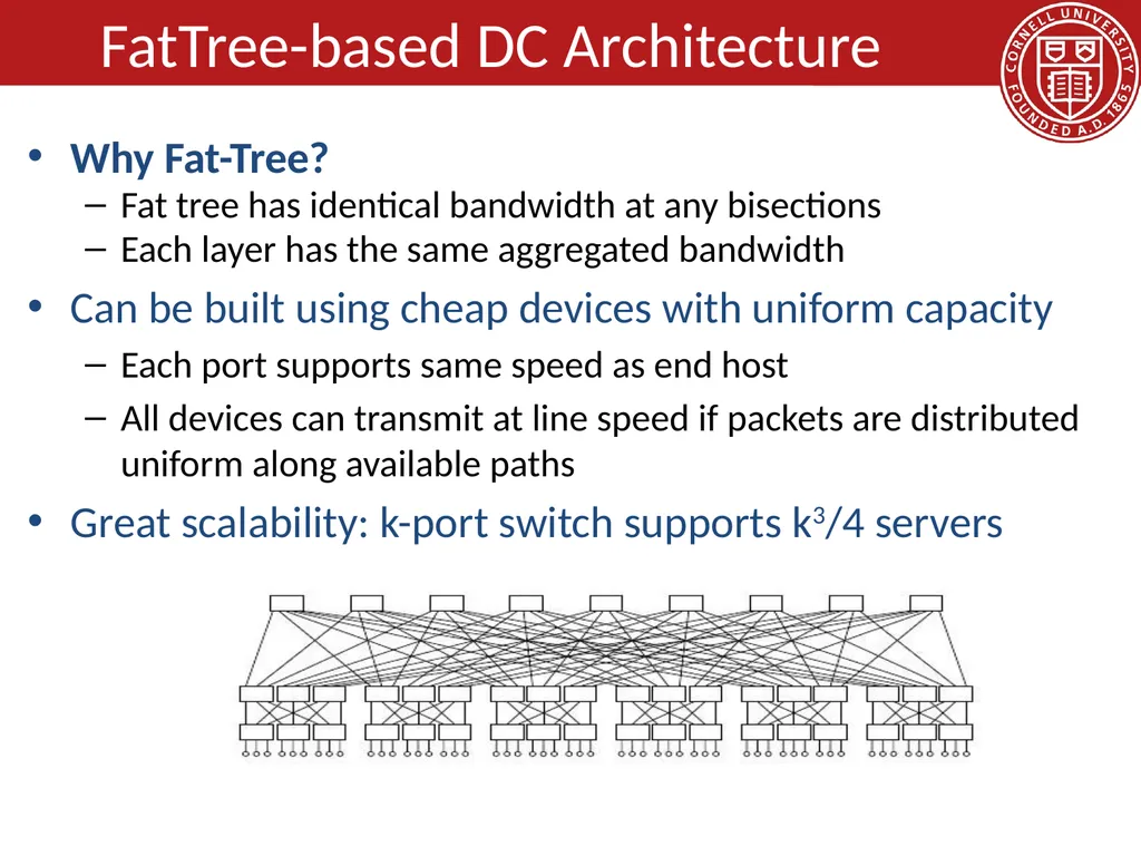 Data Center Network Topologies: FatTree Hakim - slide 13 of 29