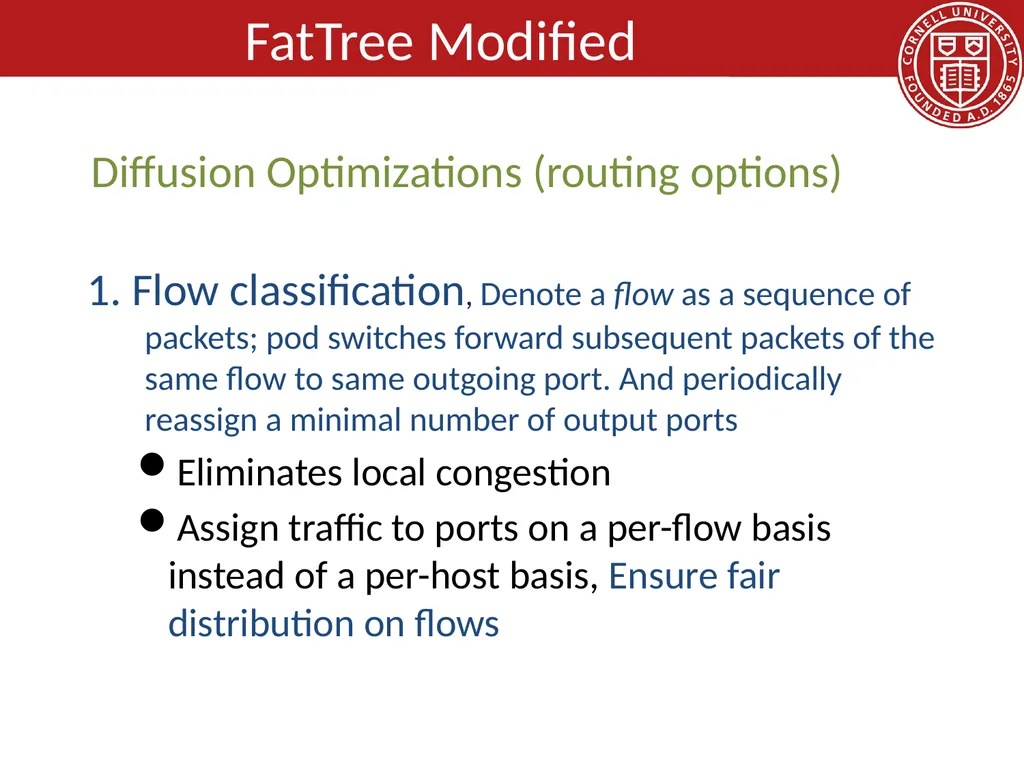 Data Center Network Topologies: FatTree Hakim - slide 18 of 29