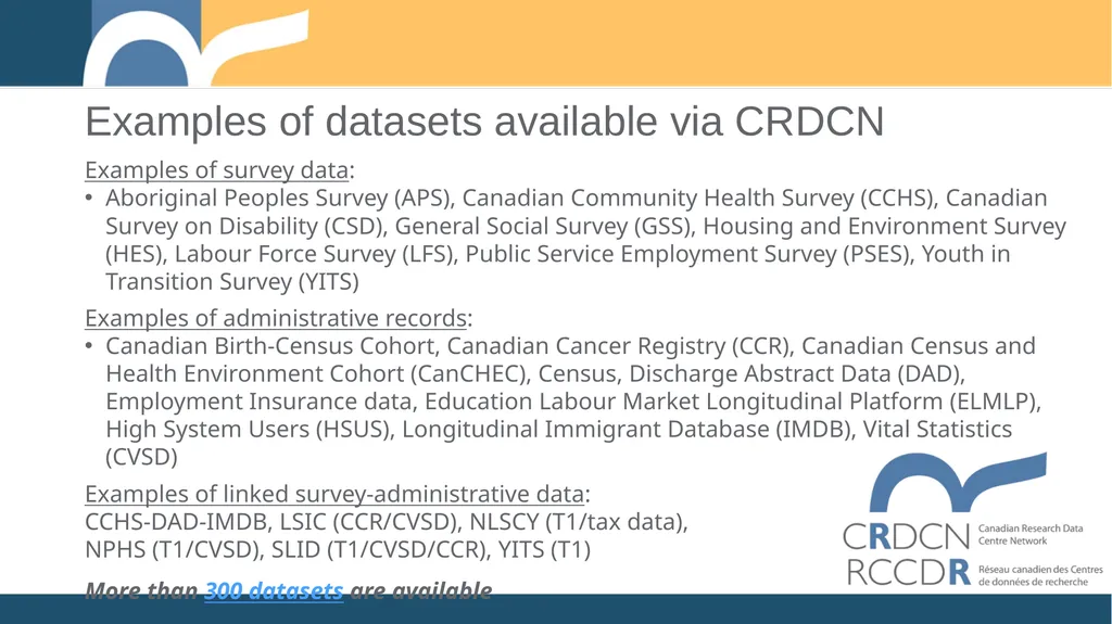 CRDCN 101 Use the Research Data Centre on campus - slide 4 of 7