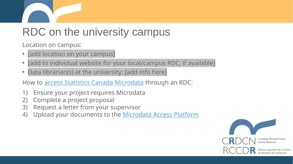 CRDCN 101 Use the Research Data Centre on campus - slide 6 of 7