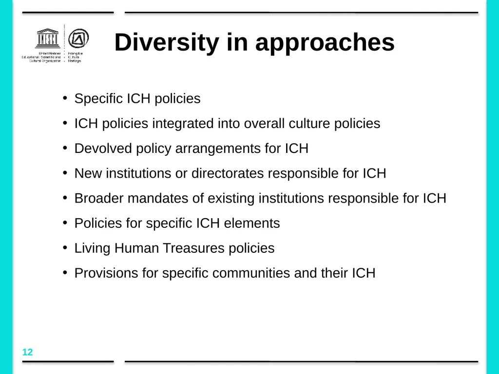 Policy development in the framework of the 2003 - slide 12 of 42