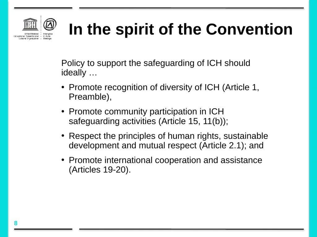 Policy development in the framework of the 2003 - slide 8 of 42