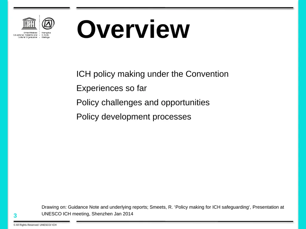 Policy development in the framework of the 2003 - slide 3 of 42