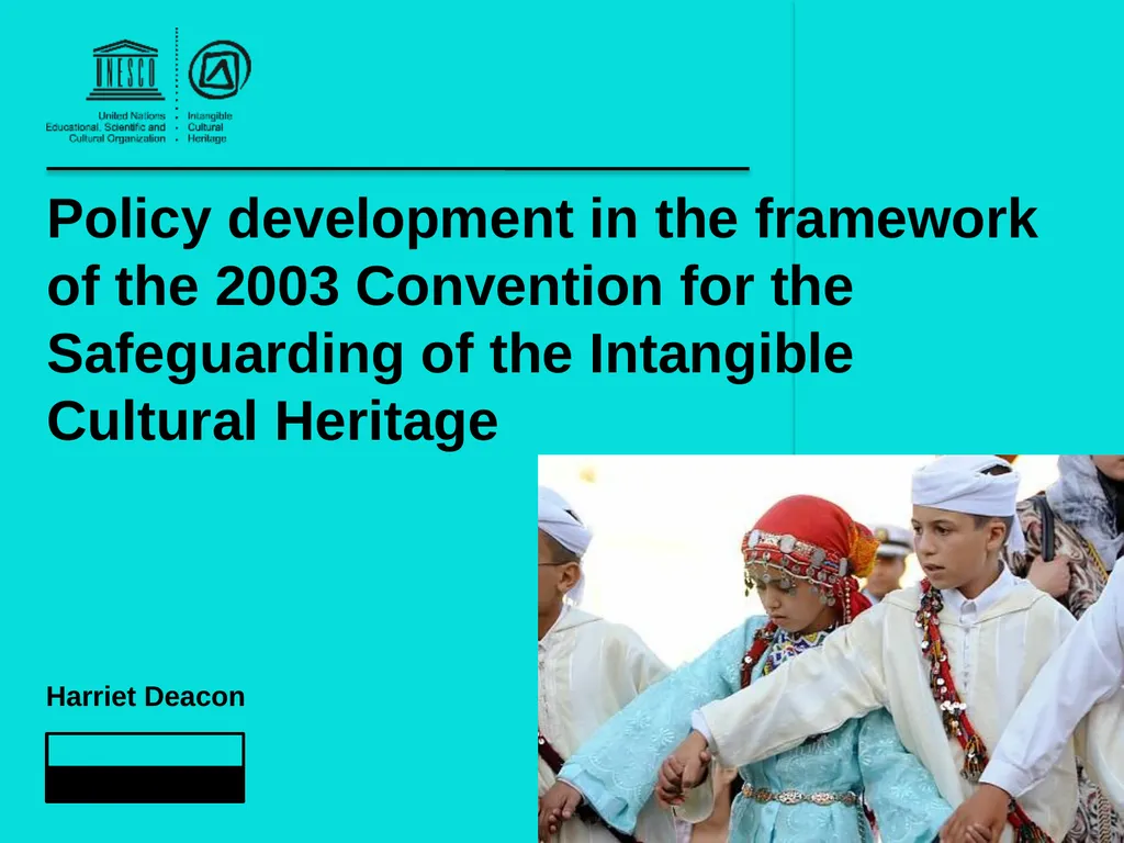 Policy development in the framework of the 2003 - slide 1 of 42
