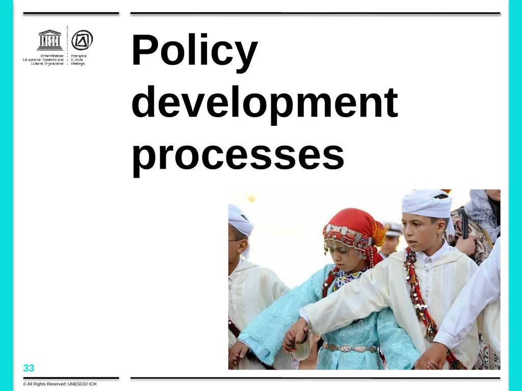 Policy development in the framework of the 2003 - slide 33 of 42