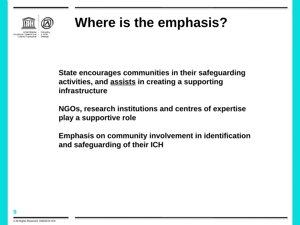 Policy development in the framework of the 2003 - slide 9 of 42