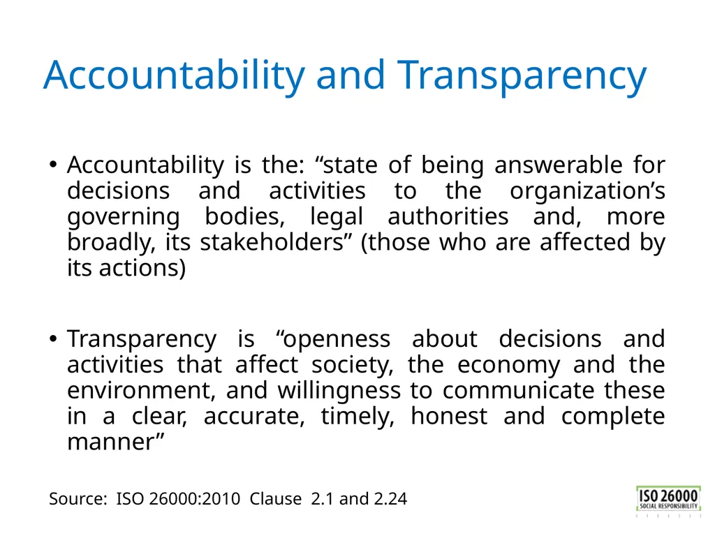 ISO 26000 Basic training material Published by ISO - slide 17 of 59