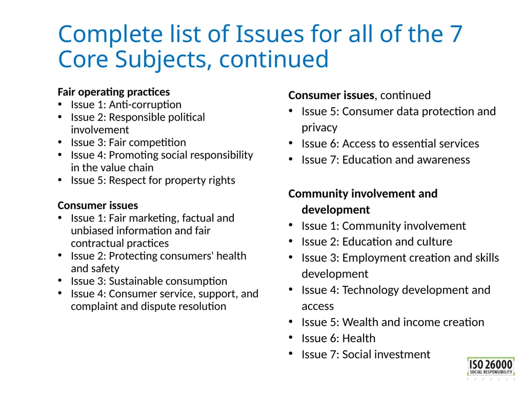 ISO 26000 Basic training material Published by ISO - slide 59 of 59
