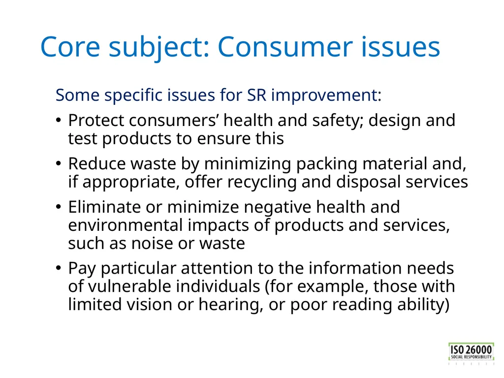 ISO 26000 Basic training material Published by ISO - slide 32 of 59