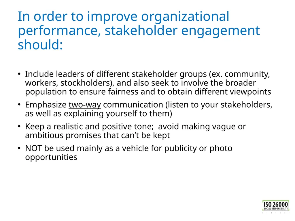 ISO 26000 Basic training material Published by ISO - slide 38 of 59