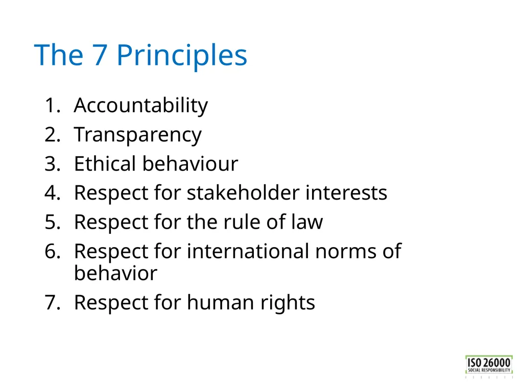 ISO 26000 Basic training material Published by ISO - slide 16 of 59