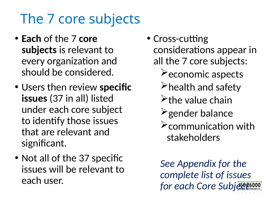 ISO 26000 Basic training material Published by ISO - slide 26 of 59