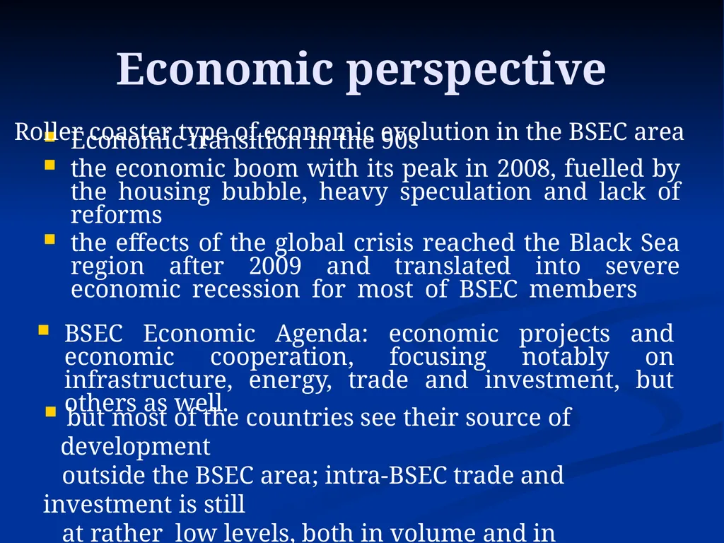 The Black Sea Economic Cooperation (BSEC): 20 - slide 9 of 29