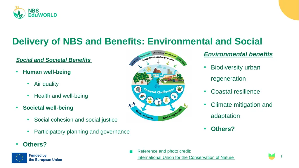 Steps to NBS Workshop II - Delivery with - slide 9 of 15