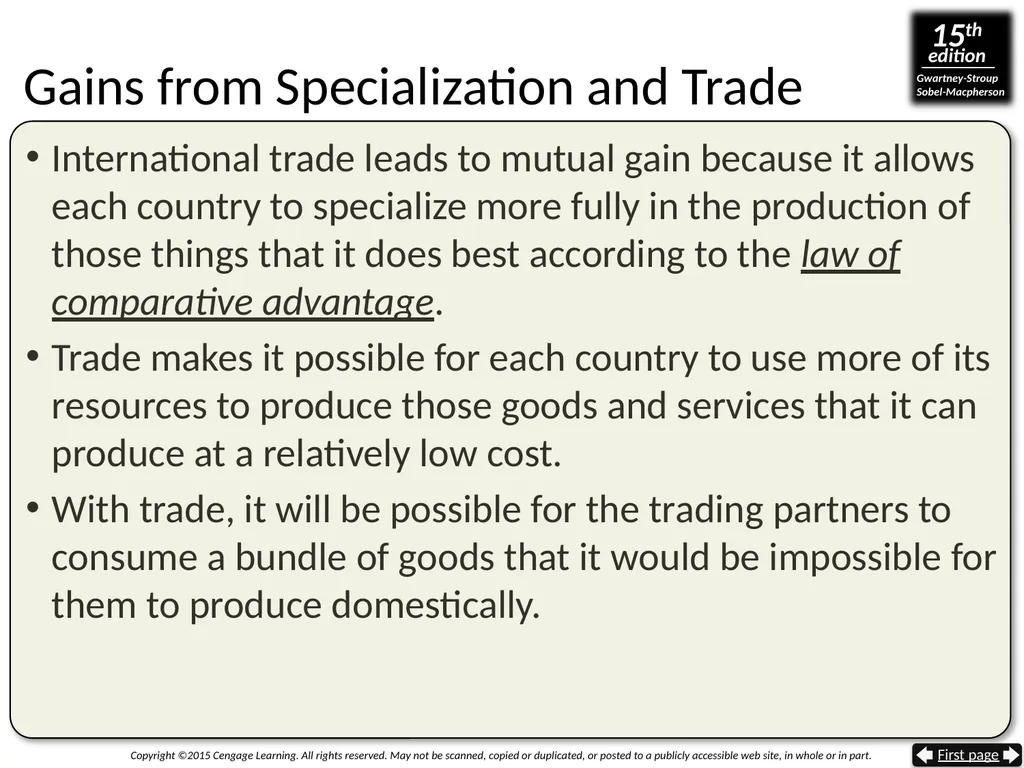 Gaining From International Trade The Trade Sector - slide 8 of 44