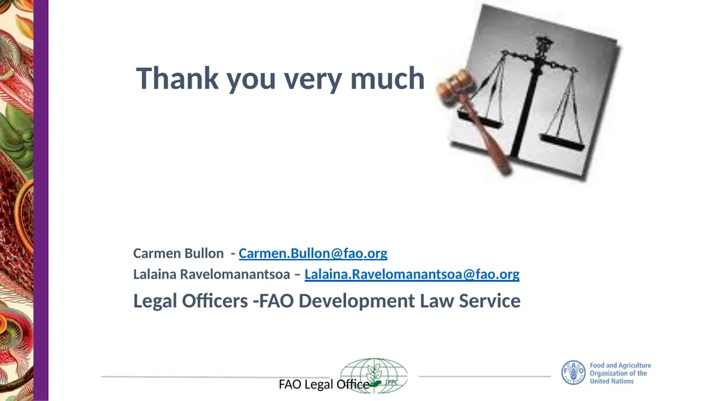 The IPPC Secretariat With the financial support of - slide 20 of 20