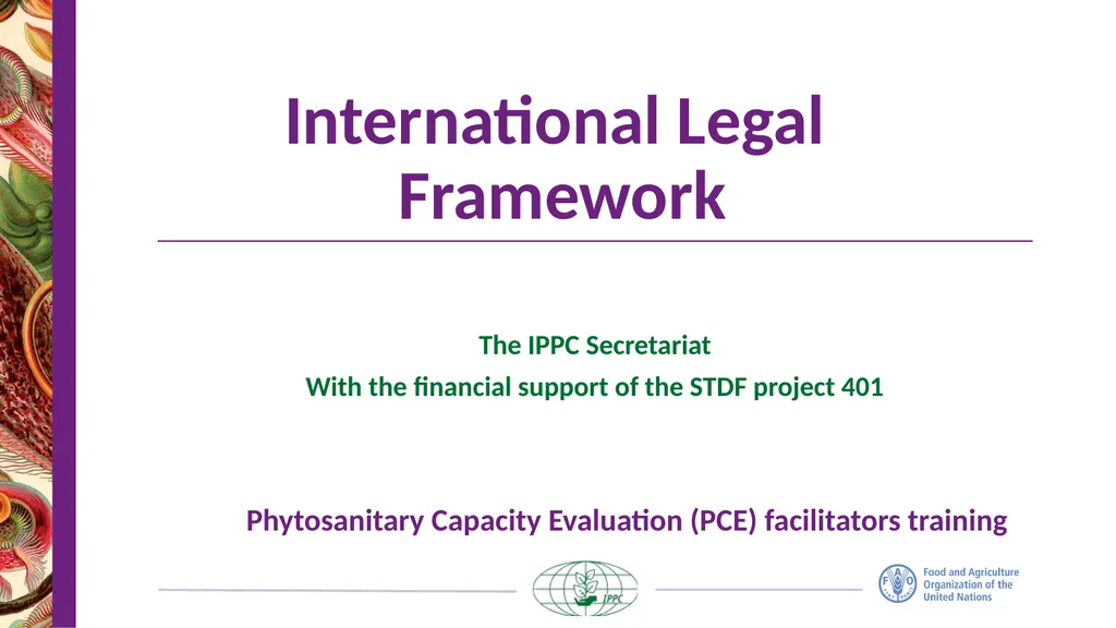 The IPPC Secretariat With the financial support of - slide 1 of 20