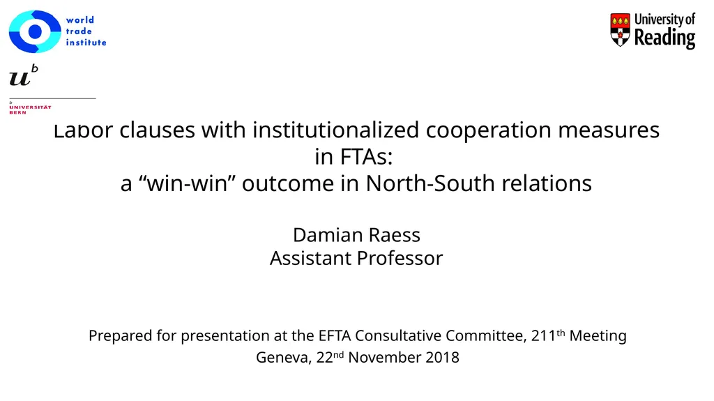 Labor clauses with institutionalized cooperation