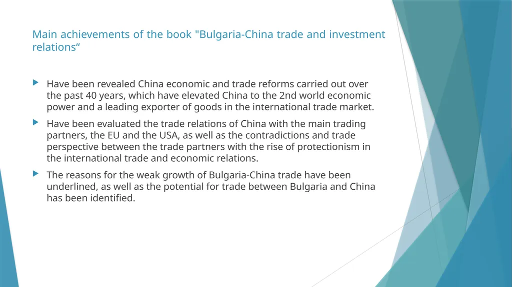 Trade relations between Bulgaria and China - slide 3 of 10