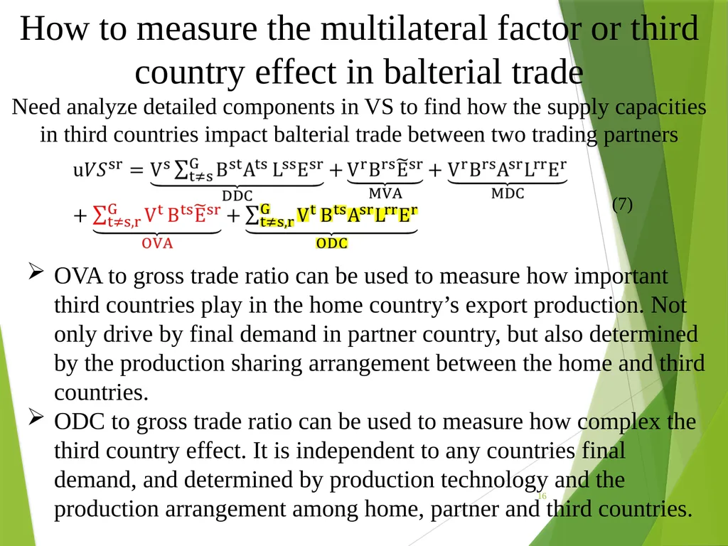 The multilateral nature of balterial trade in the - slide 16 of 48