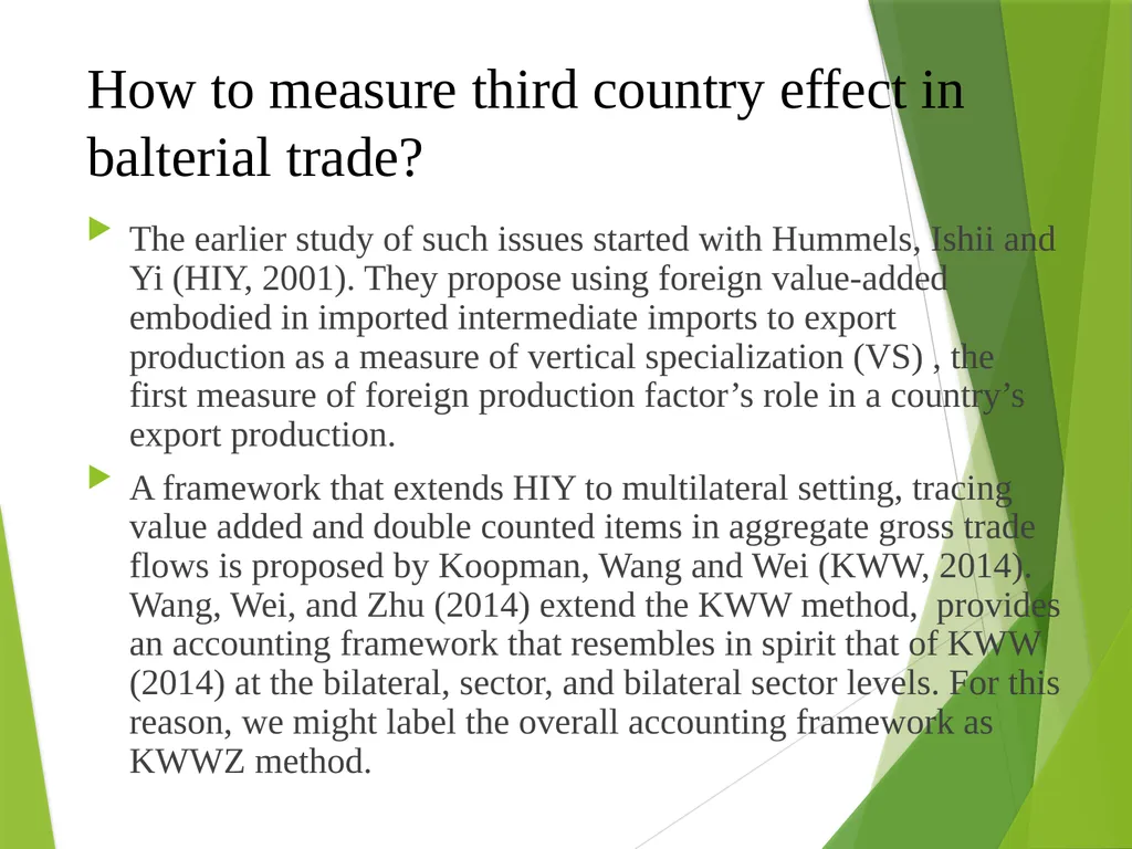 The multilateral nature of balterial trade in the - slide 5 of 48
