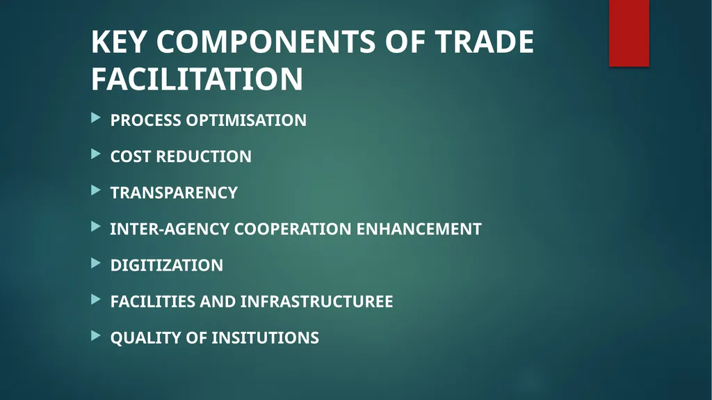 STRENTHENING INSITUTIONAL CAPACITY FOR TRADE - slide 9 of 28