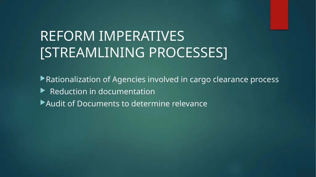 STRENTHENING INSITUTIONAL CAPACITY FOR TRADE - slide 22 of 28