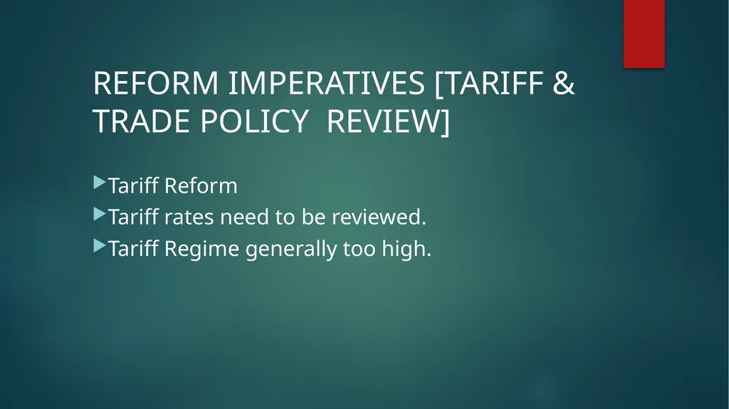 STRENTHENING INSITUTIONAL CAPACITY FOR TRADE - slide 23 of 28